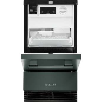 KitchenAid 18 Inch Automatic Ice Maker With Drop-Down Door And Pump: Juniper — thumbnail 2